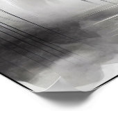 Graceful egret in Soft Marsh Poster (Ecke)