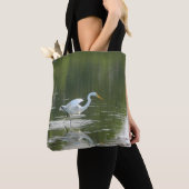 Graceful Egret Tote Bag Tasche (Von Nahem)