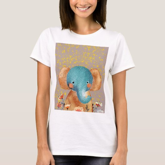 Graceful Elefant in der Wildnis T-Shirt (Vorderseite)