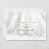 Graceful Elegance Wedding Dress Brautparty Einladung (Vorderseite)