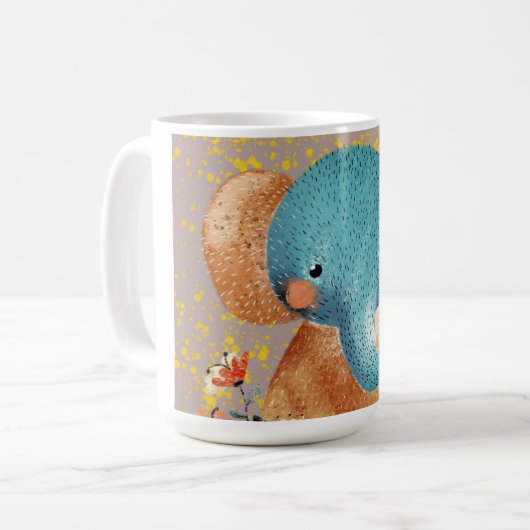 Graceful Elephant in the Wild Kaffeetasse (Vorderseite Links)