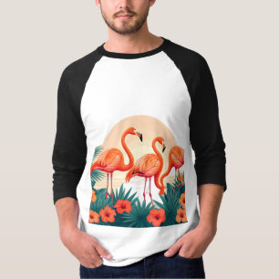 Graceful Flamingos Tropical Elegance Flamingo T-Shirt