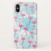 Graceful Flamingos und Monstera Blätter Case-Mate iPhone Hülle (Rückseite)