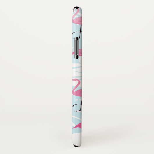 Graceful Flamingos und Monstera Blätter Case-Mate iPhone Hülle (Hinten/Rechts)