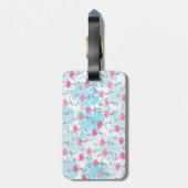 Graceful Flamingos und Monstera Blätter            Gepäckanhänger (Rückseite vertikal)