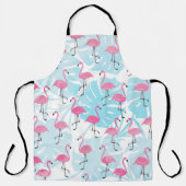Graceful Flamingos und Monstera Blätter Schürze (Vorderseite)