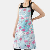 Graceful Flamingos und Monstera Blätter Schürze (InSitu)