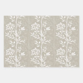 Graceful Floral Silhouettes Minimalist Botanicals Geschenkpapier Set (Vorderseite 3)