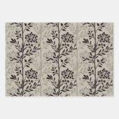 Graceful Floral Silhouettes Minimalist Botanicals Geschenkpapier Set (Vorderseite)