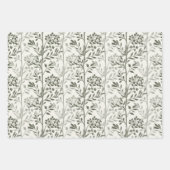 Graceful Floral Silhouettes Modern Botanical Geschenkpapier Set (Vorderseite 2)