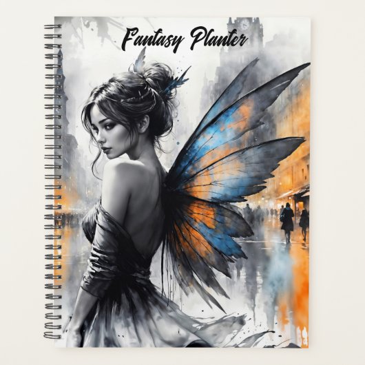 Graceful Flügel brünett Minimalismus Stadtdämmerun Planer (Vorderseite)