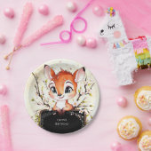 Graceful Forest Fawn Geburtstag Pappteller (Party)