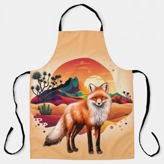 Graceful Fox Tasse Schürze (Vorderseite)
