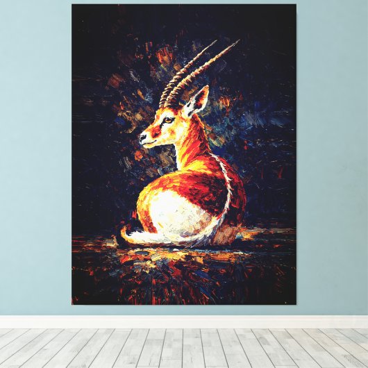 Graceful Gazelle Resting  Leinwanddruck (Insitu (Holzboden))