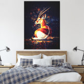 Graceful Gazelle Resting  Leinwanddruck (Insitu (Schlafzimmer))
