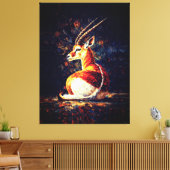 Graceful Gazelle Resting  Leinwanddruck (Insitu (Wohnzimmer))