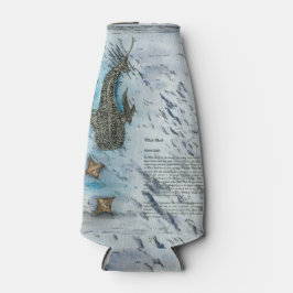 Graceful gefährdete Whale Hai Wasserfarbe Flaschenkühler