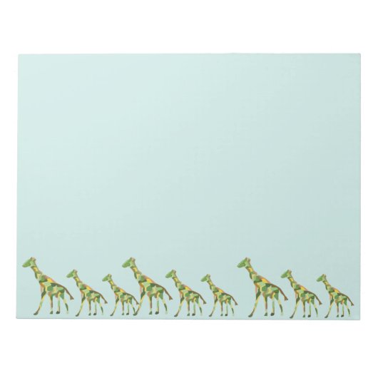 Graceful Giraffe Notizblock (Vorderseite)