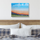 Graceful Glows Sunset Hills Leinwanddruck (Insitu (Schlafzimmer))