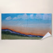 Graceful Glows Sunset Hills Strandtuch (Vorderseite)