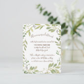 Graceful Green Enclosure Card Begleitkarte (Stehend Vorderseite)