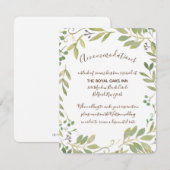Graceful Green Enclosure Card Begleitkarte (Vorne/Hinten)