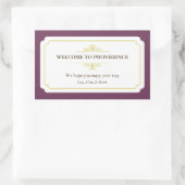 Graceful Grenz Pflaume lila aus der Stadt Geschenk Rechteckiger Aufkleber (Tasche)