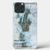 Graceful Hand Painted Whale Shark Case-Mate iPhone Hülle (Rückseite)