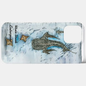 Graceful Hand Painted Whale Shark Case-Mate iPhone Hülle (Rückseite (Horizontal))