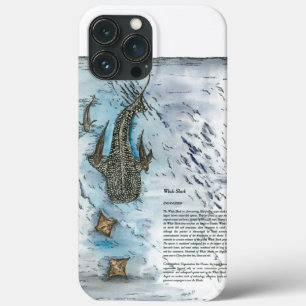 Graceful Hand Painted Whale Shark Case-Mate iPhone Hülle