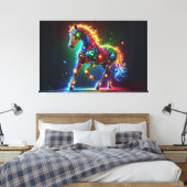 Graceful Horse Leinwanddruck (Insitu (Schlafzimmer))