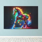 Graceful Horse Leinwanddruck (Insitu (Holzboden))