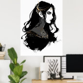 Graceful Horse Silhouette Poster (Heimbüro)