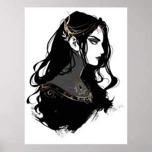 Graceful Horse Silhouette Poster