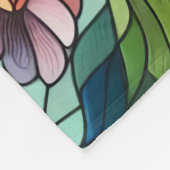 Graceful Hummingbird mit festem Glaseffekt Fleecedecke (Ecke)