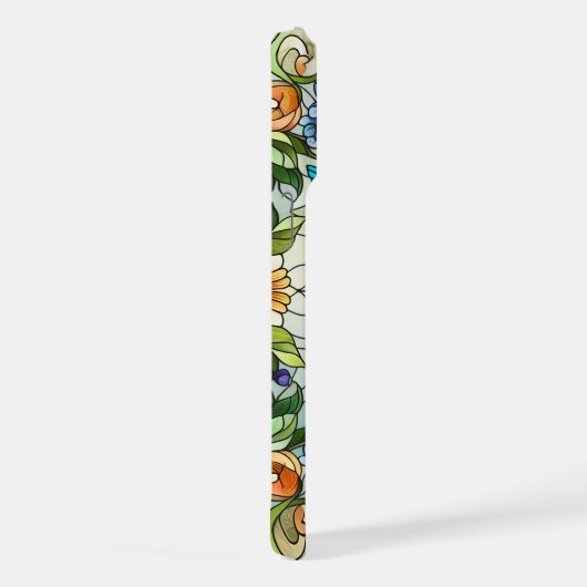 Graceful Hummingbird mit festem Glaseffekt iPhone Hülle (Rechte Seite)