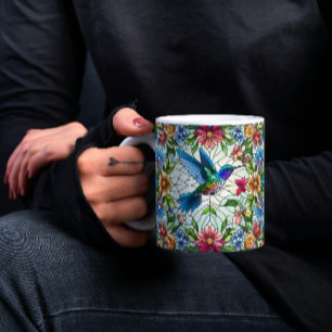 Graceful Hummingbird mit festem Glaseffekt Kaffeetasse