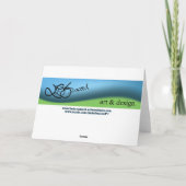 Graceful Ice Skater Feiertagskarte (Rückseite)