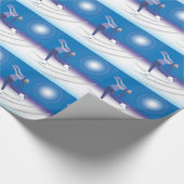 Graceful Ice Skater Geschenkpapier (Ecke)