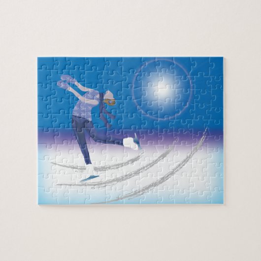 Graceful Ice Skater Puzzle (Horizontal)