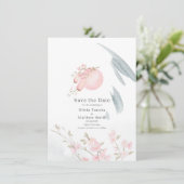 Graceful Japanisches Boot in Mondlicht Save The Date (Stehend Vorderseite)