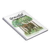 Graceful Jungle Ghost Leopard Notizblock (Rechte Seite)