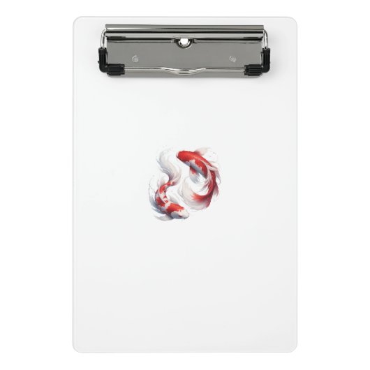 Graceful Koi Dance Mini Klemmbrett (Vorderseite)