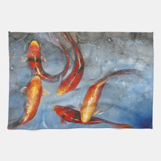 Graceful Koi I Geschirrtuch (Horizontal)