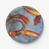 Graceful Koi I Pappteller (Vorderseite)
