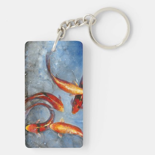 Graceful Koi I Schlüsselanhänger (Rückseite)