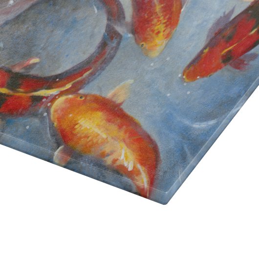 Graceful Koi I Schneidebrett (Ecke)