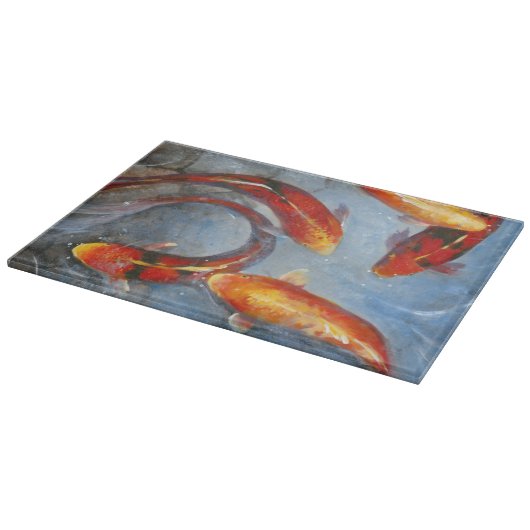 Graceful Koi I Schneidebrett (Ecke)
