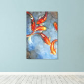 Graceful Koi II Leinwanddruck (Insitu (Holzboden))