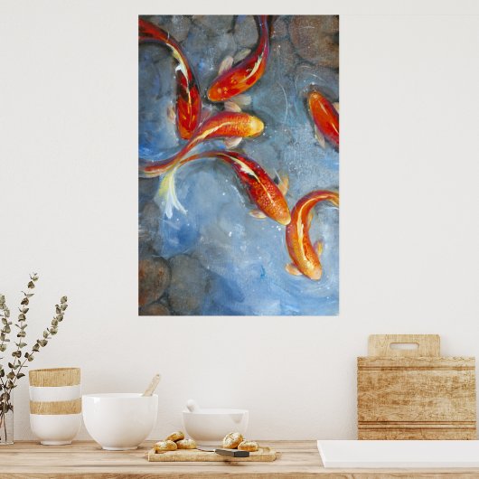 Graceful Koi II Poster (Küche)